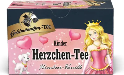 Produktbild von Goldmännchen Kinder-Tee Herzchen-Tee Himbeere