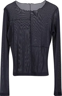 Produktbild von Urban Classics Langarmshirt Damen Ladies Exposed Seam Mesh Longsleeve schwarz S