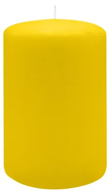 Produktbild von Stumpenkerzen 150 x  Ø 100 mm, Zitrone Gelb, 4 Stück