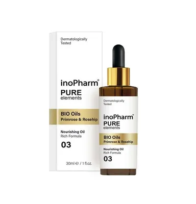 Obrázek produktu pro Pure Elements Vyivujc obliejov olej s organickm pkovm olejem a olejem z pupalky dvoulet, 30 ml