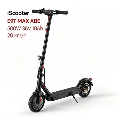 Produktbild von E9T MAX 10‑Zoll Stadt‑E‑Scooter für Erwachsene, ABE‑ & , 500W Motor, 36V 10Ah Akku, IPX4‑Schutzklasse, Minirobot‑APP‑Steuerung