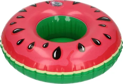Produktbild von Jumadas aufblasbarer Getränkehalter Wassermelone – für Tassen/Dosen/Flaschen – aufblasbarer Getränkehalter – Schwimmbad-Zubehör – aufblasbare Figur – Wassermelonen – rosa/grün