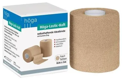 Zdjęcie produktu dla Höga-Lastic bandaż samoprzylepny 8 cmx5 m w kolorze skóry 1 szt