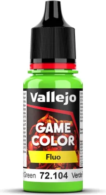 Immagine prodotto di Vernice acrilica Vallejo 72104 Verde Fluo 17ml Vernice per miniature