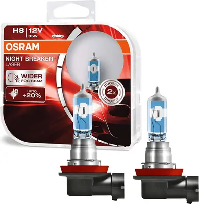 Obrázek produktu pro OSRAM NIGHT BREAKER LASER H8 PGJ19-1 12 V/35 W (balení po 2 kusech)