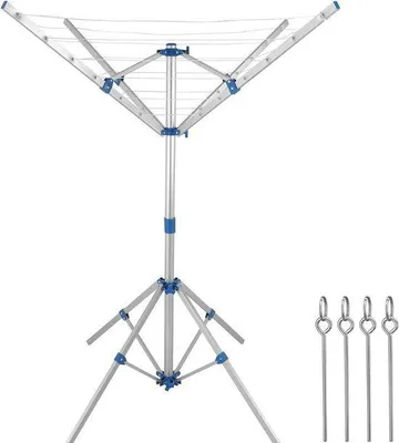 Produktbild von Famanu Wäschetrockner Robustes Aluminium - Camping Wäschetrockner mit Stativ