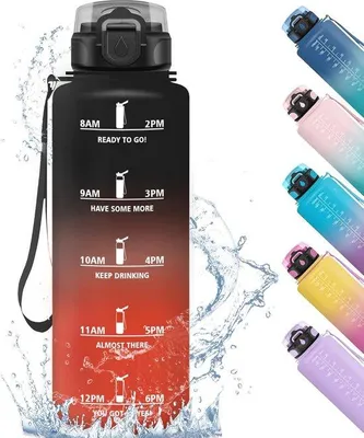 Produktbild von Famanu Trinkflasche 1500 ml - Auslaufsichere Sportflasche mit Filter
