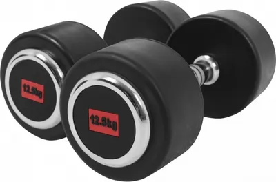 Produktbild von GORILLA SPORTS® Kurzhanteln - 2er Set, 25 kg (2x12,5 kg), aus Gusseisen, Gummiert, Griff gerändelt, rutschfest - Rundhanteln, Kurzhantelset, Hantel Set, Gewichte, Dumbbells