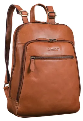 Produktbild von Benthill Rucksack Echt Leder - Kurierrucksack Fahrradrucksack Trekkingrucksack - Damen Herren Rucksack - Lederrucksack