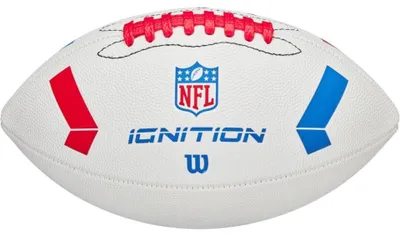 Produktbild von Wilson American Football Junior weiß rot blau - NFL Ignition Ball