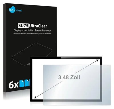 Produktbild von 6x Schutzfolie für Touch-Panel PCs mit 8.9 cm (3.5 Zoll) Displays 51.1 x 71.1 mm Savvies Displayschutz Display Schutz Folie Klar Transparent