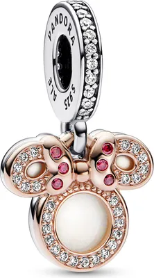 Produktbild von Pandora Disney Minnie Maus Silhouette Doppelter Charm-Anhänger 782615C01 Anhänger