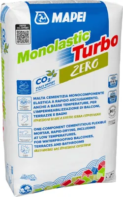 Produktbild von MAPEI® MONOLASTIC TURBO ZERO 15 kg Dichtschlämme Abdichtungsmörtel Dichtmasse Abdichtschlämme