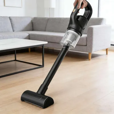 Produktbild von Kabelloser Handstaubsauger 50000Pa starke Saugleistung 120W Akku Staubsauger für Zuhause und Auto mit Zubehör Schwarz