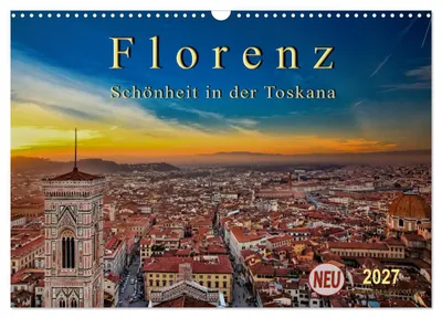 Immagine prodotto di Firenze - La bellezza della Toscana (calendario da parete 2027, formato DIN A3 orizzontale), calendario mensile CALVENDO