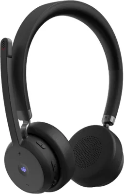 Image de Lenovo Casque VoIP sans fil, sans fil, bureau/centre d'appels, 20 - 20000 Hz, 140 g, casque, noir