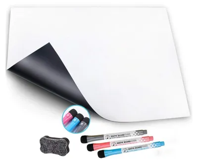 Produktbild von Dry Wisch White Whiteboard Magnetic Board Kühlschrank Magnet Note Flexibel (A3)