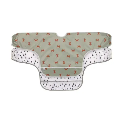 Produktbild von Lässig Little Forest, Lätzchen mit Ärmeln, Grün, Weiß, Unisex, Baby (0 - 2 Jahre), 6 Monat( e), 24 Monat( e)