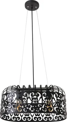 Image de Suspension Alessandra noire 2xE27x60W en métal, dimensions : 177x46x46 cm, IP20, Rabalux