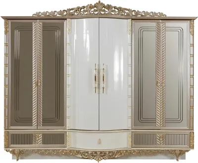 Productafbeelding van Kledingkast, slaapkamer, zesdeurskast, houten kast, slaapkamer