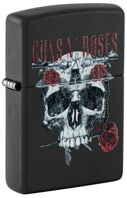 Produktbild von Zippo Benzin-Feuerzeug schwarz Guns N' Roses Skull 60007812, unbefüllt