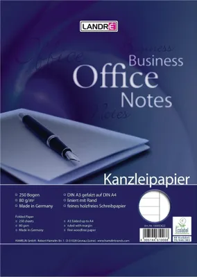 Image de LANDRE Papier pour chancellerie Office A3/A4 ligné 250 par paquet
