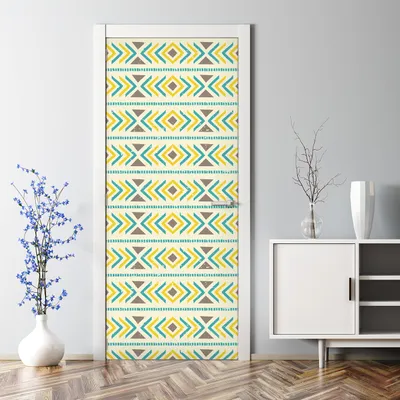 Produktbild von Dekorative Türposter selbstklebend Klebefolie Wandaufkleber Türaufkleber Boho Motiv 85 x 200 cm
