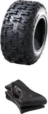 Produktbild von 1x Schlauch + 1x Reifen 13x5.00-6 P5016 Rasenreifen 13 x 5.00-6 13x5-6 13 x 5-6 Reifen für Rasentraktor Kinderquad Schneeräumer Aufsitzmäher
