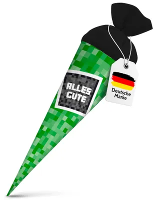 Produktbild von itenga Geschwisterschultüte 35cm "Pixel" mit Sticker Alles Gute