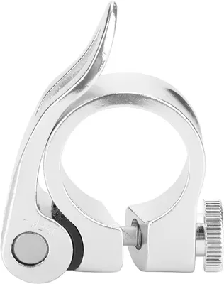 Productafbeelding van Zadelpenklem Snelsluiting - Fietszadelklem Snelspanner - Fietszadel Verstellen - Aluminiumlegering Duurzaam - 254 mm - Zilver