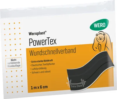Produktbild von Weroplast PowerTex Wundschnellverband 1 m x 6 cm