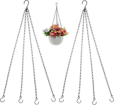 Produktbild von Metallene Pflanzenhänger Set 2 schwarz 58 cm Innen