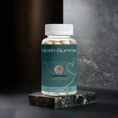 Produktbild von Instincts, Kreatin Gummies - Vegan - Zuckerfrei - Apfel - 90 Stk.