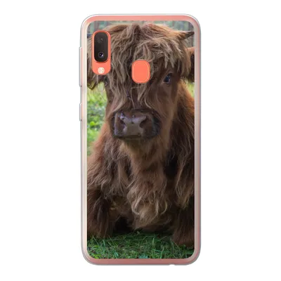Produktbild von MuchoWow® Handyhülle Schutzhülle Hülle für Samsung Galaxy A20e Schottischer Highlander - Kröte - Tiere Silikon Softcase Handy Hülle - Abdeckung