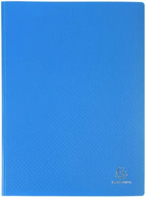 Image de EXACOMPTA Livret de présentation, DIN A4, PP, 20 pochettes, bleu
