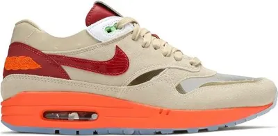 Produktbild von Nike - Uni - Air Max 1 Clot Sneakers - Beige/Bunt/Rot - Gr. 42.5