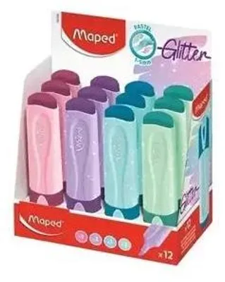Produktbild von Textmarker Fluo Peps Pastell/Glitzer-Mix (12 Stück) – Maped
