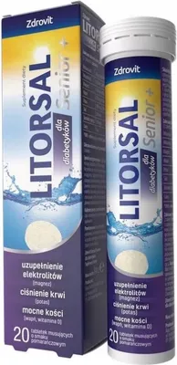 Immagine prodotto di Zdrovit Litorsal Senior+ per diabetici, 20 compresse effervescenti