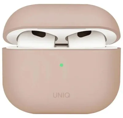 Obrázek produktu pro Silikonové pouzdro Uniq Lino pro AirPods 4 - růžové