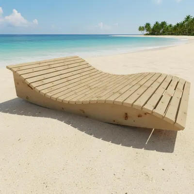 Produktbild von Gartenliege Himmelssofa "Pool-Moni" (Zirbe) 140cm