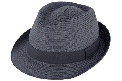 Fiebig Papier Trilby mit Ripsband rollbar in blau