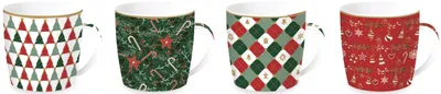 Zdjęcie produktu dla Porcelanowy kubek w blaszanym pudełku Fancy Christmas