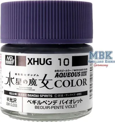 Produktbild von Mr. Hobby - Gunze XHUG-10 - AQUEOUS GUNDAM COLOR 10ml Beguir Pente Violet - Neu