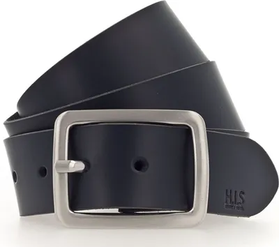 Produktbild von H.I.S Leder Gürtel 40mm Belt W120 Marine dunkelblau