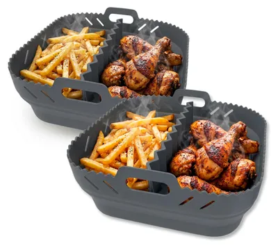 Obrázok produktu pre GOURMETmaxx Silikónové formy do fritézy s konvektívnym ohrevom - 2-dielna sada - 4L - Príslušenstvo do fritézy