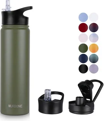 Immagine prodotto di Borraccia in acciaio inossidabile da 750 ml, senza BPA, con isolamento sottovuoto, per lo sport