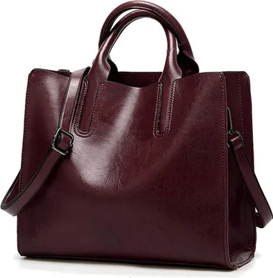 Produktbild von Coolives Damen Kunstleder Shopper Handtasche mit Schulterriemen & Reißverschluss