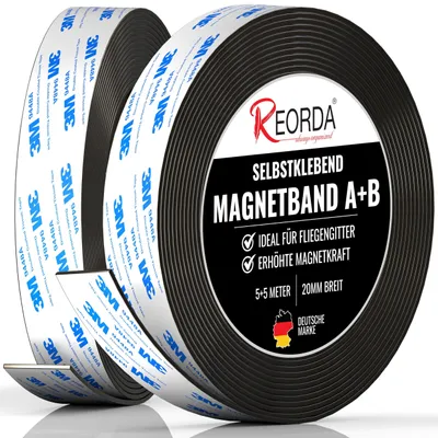 Obrázek produktu pro Solidchoice – Magnetická páska typu A B s extra silným lepidlem 3M