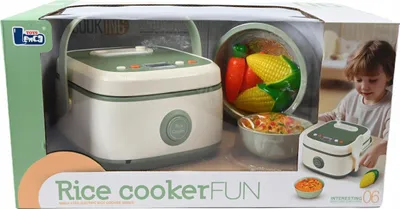 Produktbild von Kinder Reiskocher Spielzeug - Realistische Küchenmaschine mit Licht & Sound - Rollenspiel