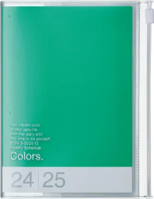 Produktbild von MARK'S 2024/2025 Taschenkalender A6 vertikal, COLORS // Green